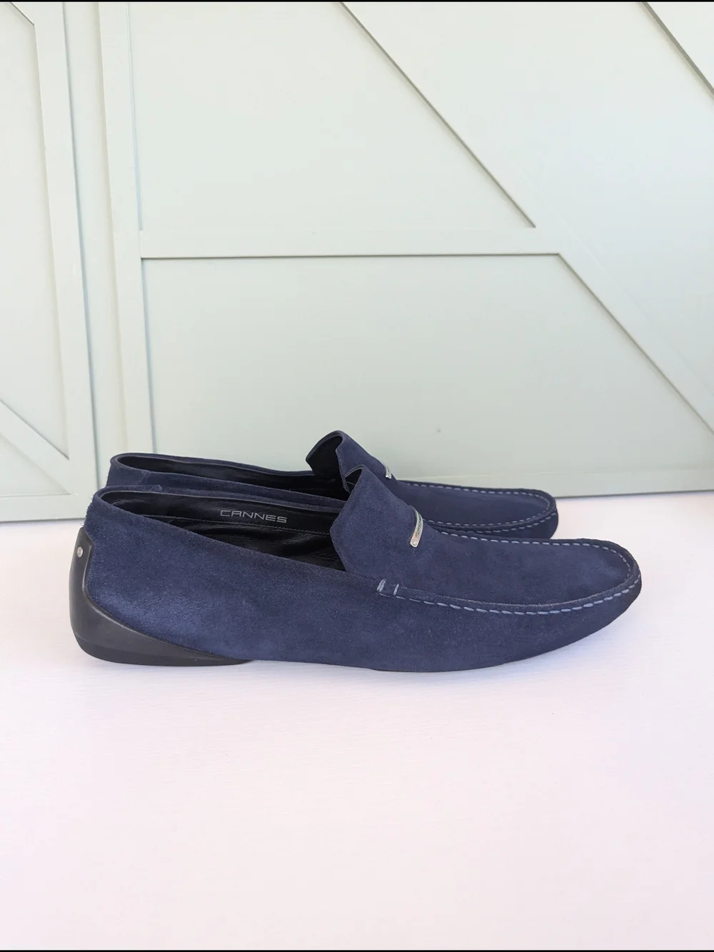Porsche Design Men's Navy Suede Loafers